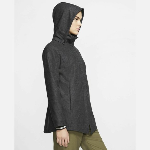 Hurley Winchester Women's Wool Peacoat Jacket Heather Black - Picture 3 of 10